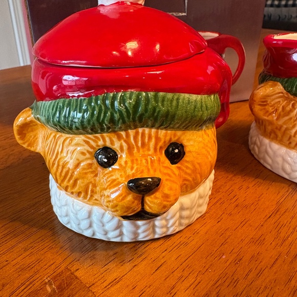Vintage Ceramic Bear Sugar & Creamer, Excellent Condition - Picture 3 of 12